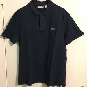 Men’s Lacoste slim fit polo in dark blue